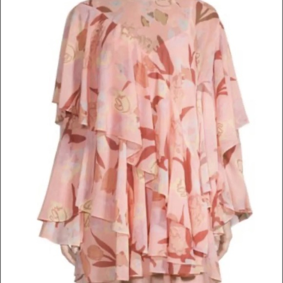 TED BAKER Pegaia Layered Chiffon Mini Dress size 4 NWT - Picture 4 of 7